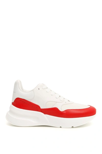 Shop Alexander Mcqueen Oversize Sneakers In Op Whi Whi Whi Lu Re (white)