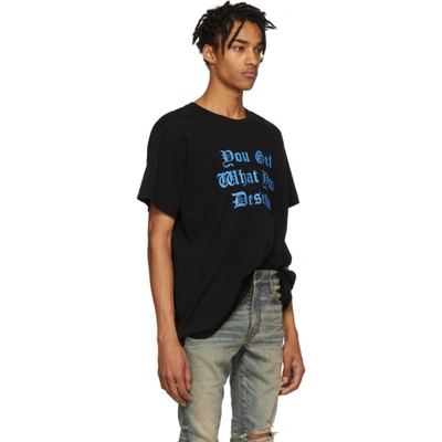 Shop Amiri Black Deserve T-shirt