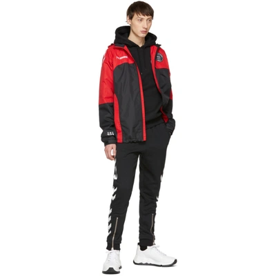 Shop 424 Black And Red Hummel Edition Daddy Micro Zip Jacket In 3062-red