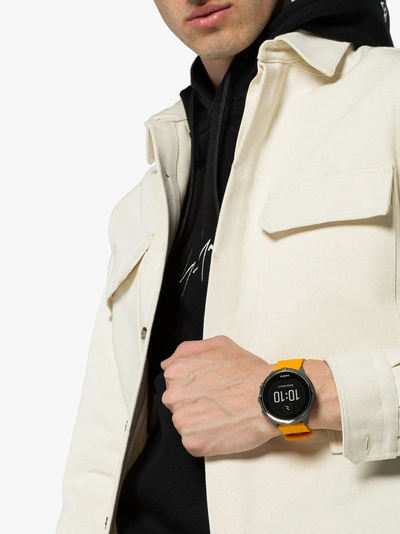 Shop Suunto Amber Spartan Trainer Wrist Hr Watch In Yellow/orange