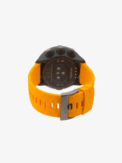 Shop Suunto Amber Spartan Trainer Wrist Hr Watch In Yellow/orange