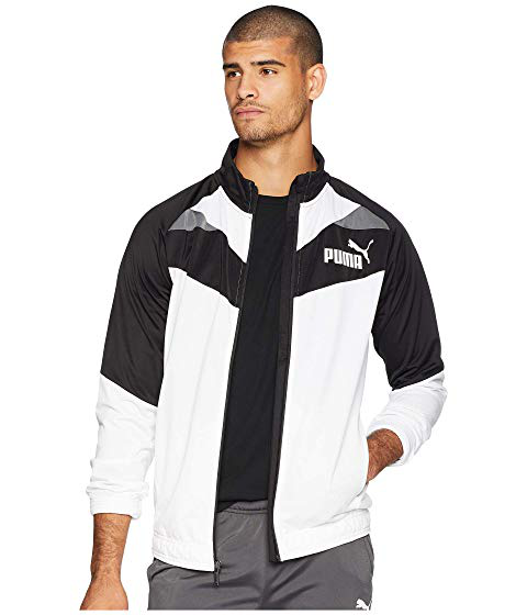 Puma Iconic Tricot Jacket, Black/ White 