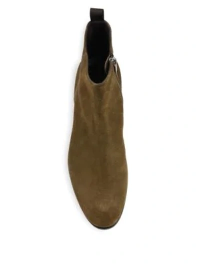 Shop Ermenegildo Zegna Suede Boots In Brown