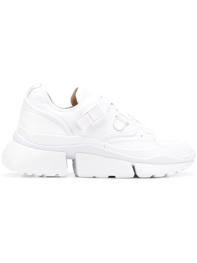 Shop Chloé Sonnie Low-top Sneakers - White