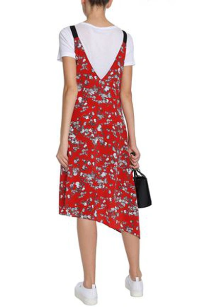 Shop Rag & Bone Woman Zoe Printed Silk Crepe De Chine Dress Red