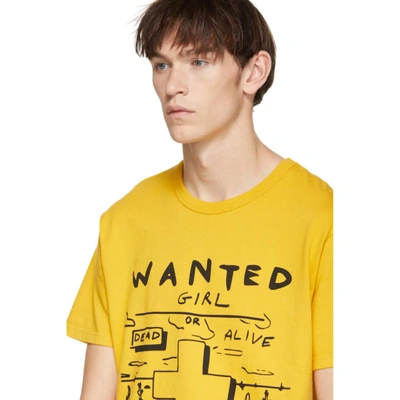 Shop Bianca Chandon Yellow Wanted T-shirt In Gold