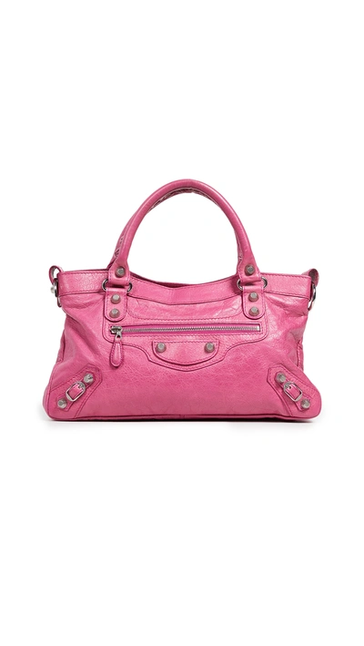 Shop Balenciaga Giant City Bag In Pink