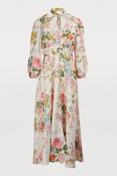 Shop Zimmermann Heathers Maxi Dress In Garden Floral