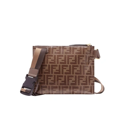 Shop Fendi Brown Mania Messenger Bag