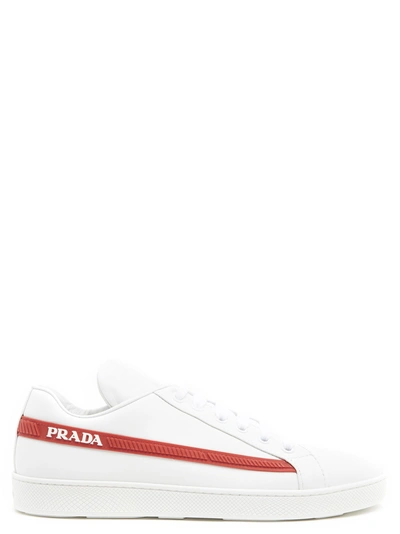 Shop Prada Graphic' Shoes In White