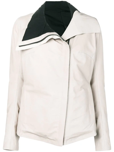 Shop Isaac Sellam Experience Zipped Biker Jacket - White