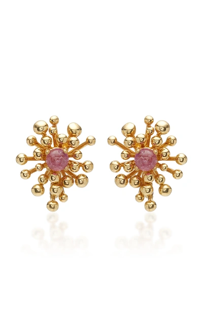 Shop Vram Nocturne 18k Gold Pink Sapphire Earrings