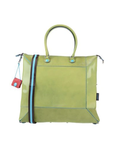 Shop Gabs Handbag In Acid Green