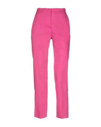 Shop Pinko Woman Pants Fuchsia Size 4 Cotton, Elastane