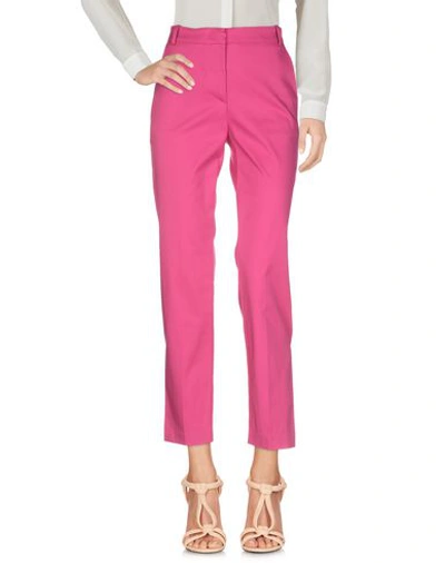 Shop Pinko Woman Pants Fuchsia Size 4 Cotton, Elastane