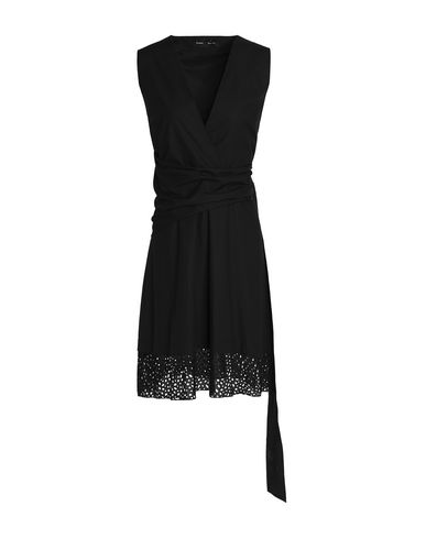 plain black short dress