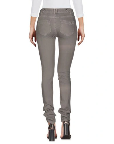 Shop Pinko Woman Denim Pants Grey Size 30 Cotton, Polyester, Elastane