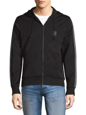 Belstaff Woodlow Zip-up Sweater In Black | ModeSens
