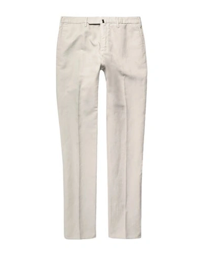 Shop Incotex Pants In Light Grey