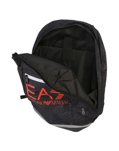 Shop Ea7 Backpacks & Fanny Packs In Black