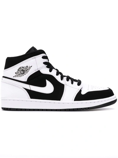 Shop Nike Air Jordan 1 Mid Sneakers - White