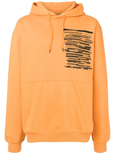 Shop Maharishi Printed Hoodie - Orange