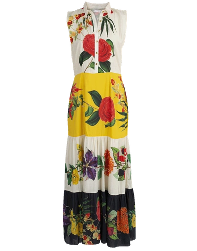 Shop Carolina K Natalie Flower Dress In Multi