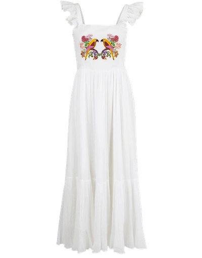 Shop Carolina K Kuna Parrot Dress In White