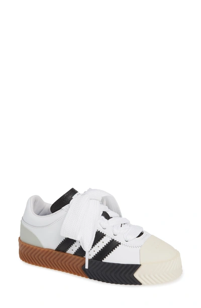 Shop Adidas Originals By Alexander Wang Skate Super Sneaker In White/ Black/ Brown