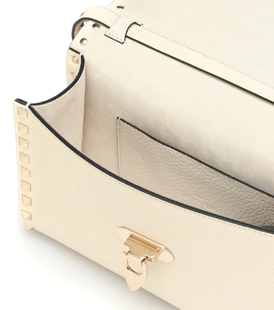 Shop Valentino Rockstud Small Shoulder Bag In White