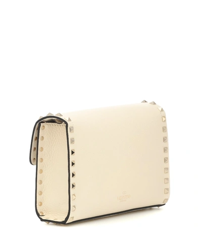 Shop Valentino Rockstud Small Shoulder Bag In White