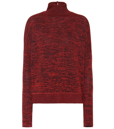 Shop Rag & Bone Bowery Mock-neck Sweater In Red