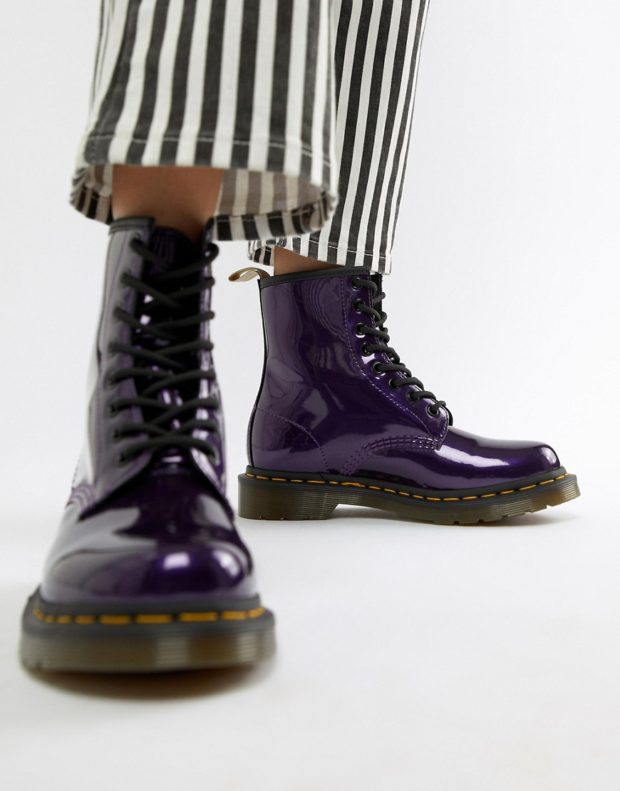 dr martens purple boots