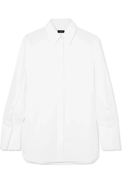 Shop Joseph Mason Cotton-poplin Shirt In White