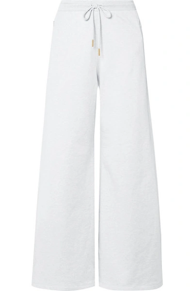 Shop Opening Ceremony Cotton-terry Track Pants In Light Gray