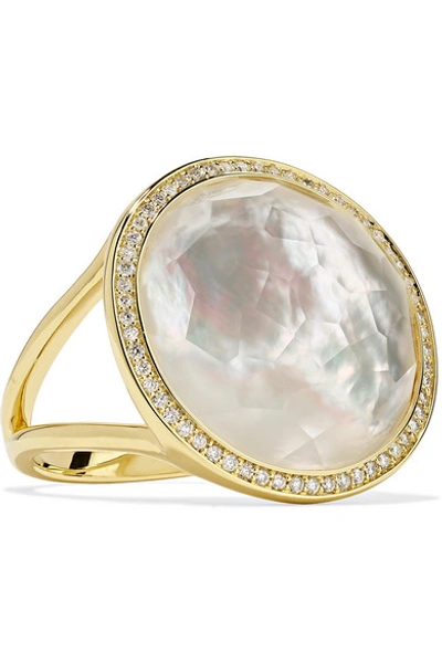 Shop Ippolita Lollipop 18-karat Gold, Mother-of-pearl And Diamond Ring