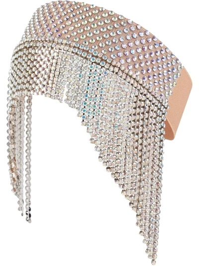 Shop Gucci Crystal Headpiece - Neutrals