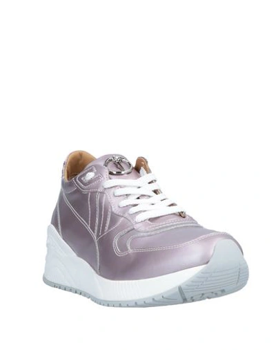 Shop Cesare Paciotti 4us Sneakers In Lilac