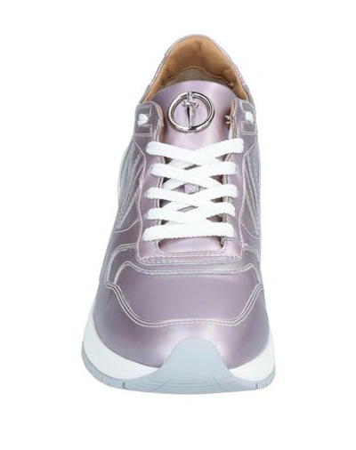 Shop Cesare Paciotti 4us Sneakers In Lilac