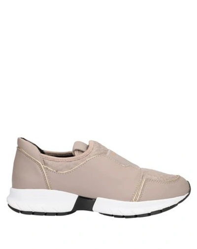 Shop Armani Jeans Sneakers In Dove Grey
