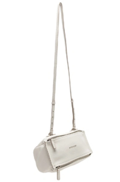 Shop Givenchy Mini Pandora Bag In White