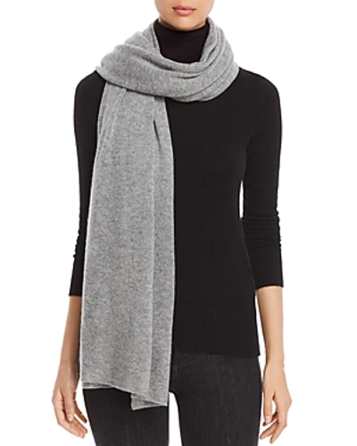 Shop C By Bloomingdale's Oversized Cashmere Travel Wrap - 100% Exclusive In Gray