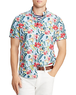 ralph lauren floral button down shirt