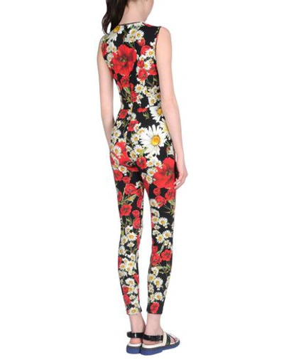 Shop Dolce & Gabbana Woman Jumpsuit Black Size 4 Polyamide, Elastane, Silk