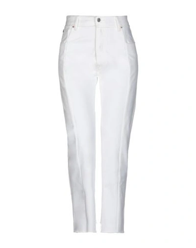 Shop Vetements Woman Jeans White Size L Cotton