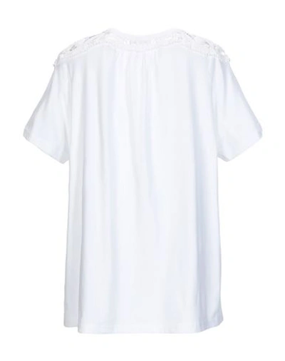 Shop Chloé Woman T-shirt White Size L Cotton