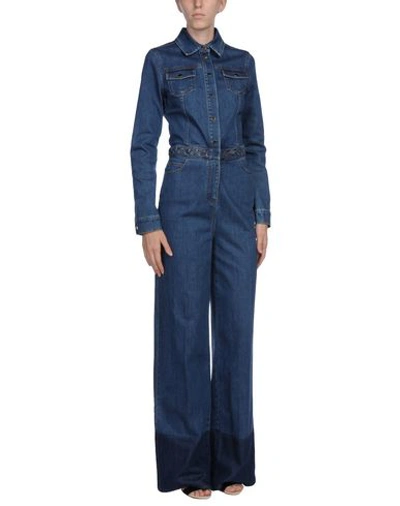 Shop Valentino Jumpsuit/one Piece In Blue