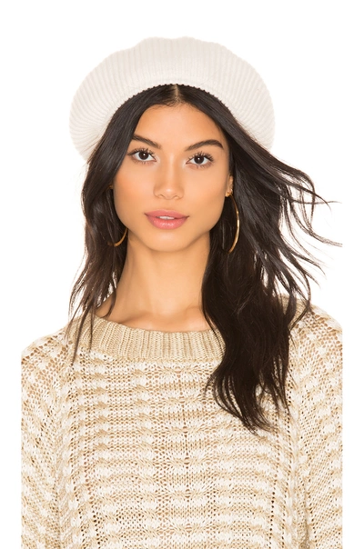 Shop Janessa Leone Pete Cashmere Beret In White.