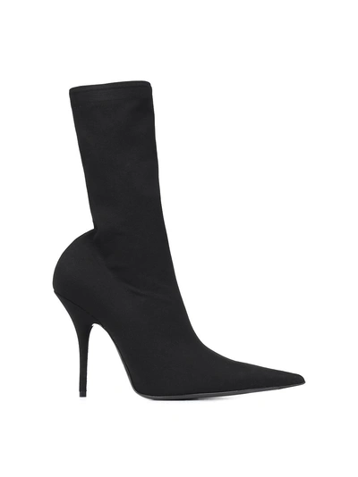 Shop Balenciaga Knife Boots In Noir