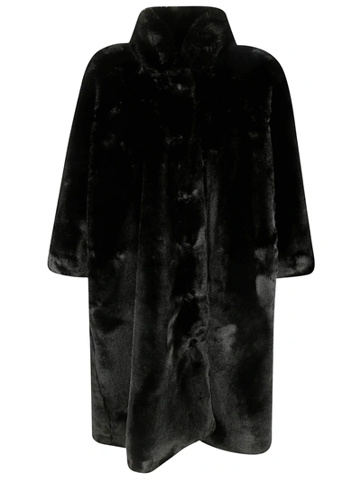 Shop Balenciaga Single-breasted Coat In Black